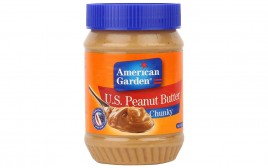 American Garden U.S. Peanut Butter Chunky   Plastic Jar  510 grams